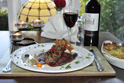 Stuffed neck fillet of Lamb, with Red onion marmalade